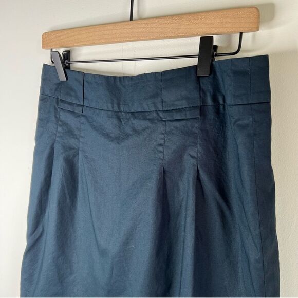 Akris Punto Navy Cotton Mini Skirt size 8 - Picture 3 of 9